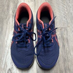ASICS Women's Blue and Pink/Coral Running Shoes